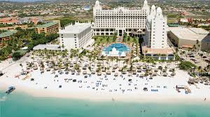 Riu Palace Aruba all-inclusive beachfront resort with large pool complex in Palm Beach.